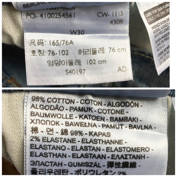 Levi’s Boyfriend Distressed Light Wash Denim Jeans Size 30 - Picture 11 of 17